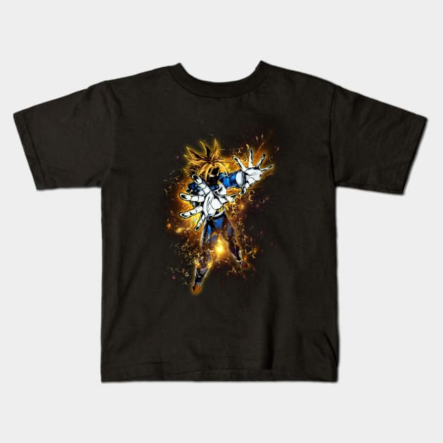 Future Aura Warrior Armor Kids T-Shirt by syanart